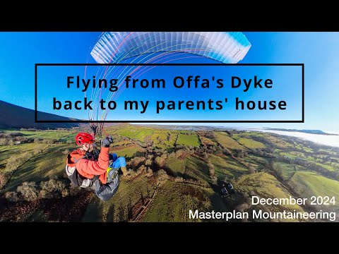 Hike&amp;Fly from Offa&#039;s Dyke back to my parents&#039; house