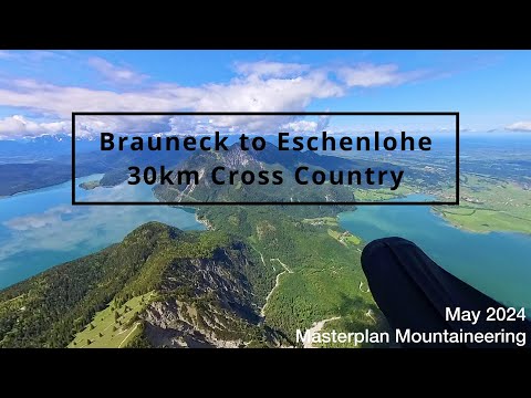 A short cross country flight from Brauneck to Eschenlohe