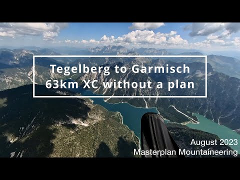 The long way from Tegelberg to Garmish - XC paragliding without a plan