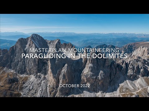 Cross country paragliding from Col Rodella