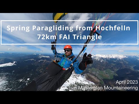 Spring XC Paragliding from Hochfelln