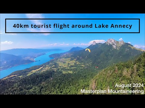 A short tourist cross country flight around Annecy