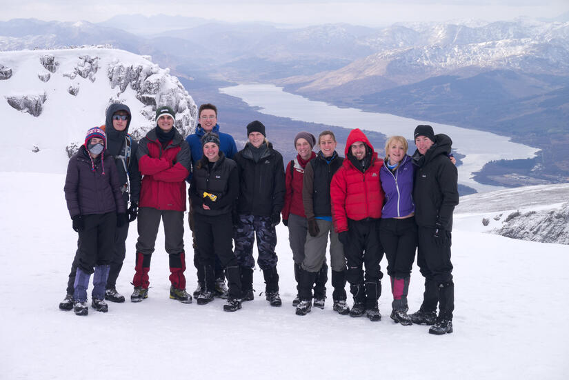 Group shot on Ben Nevis Summit