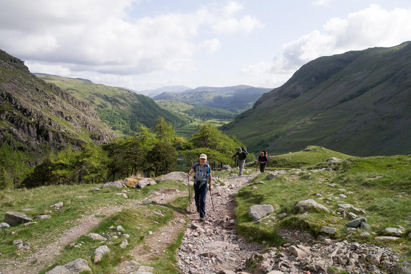 Walking into Sty Head