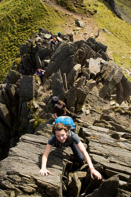 Scrambling on Crib y Ddysgl