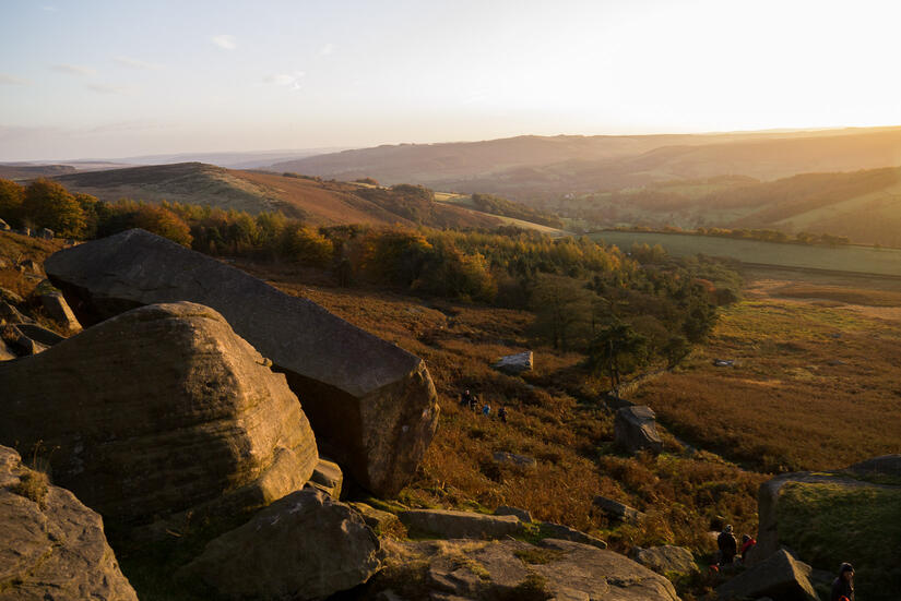 Stunning sunset over Stanage Plantation