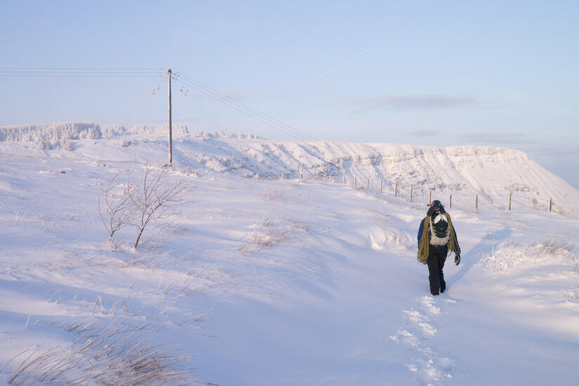 Walking into Craig y LLyn