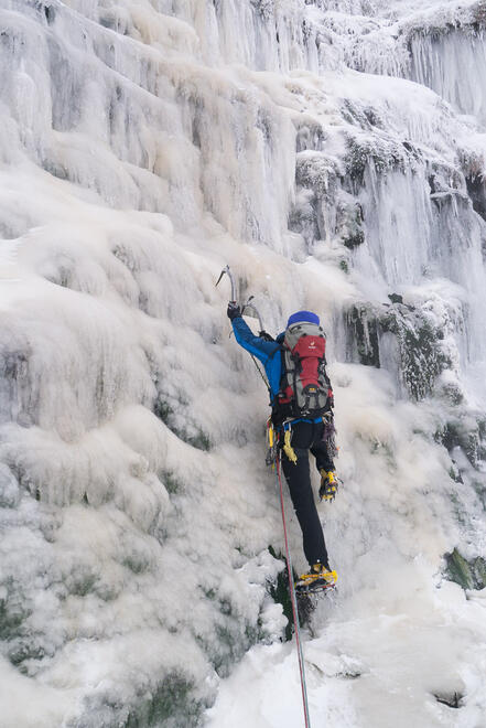 Me Climbing the first pitch