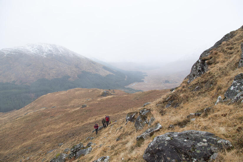 Beginning of the South Ridge of Fraoch Bheinn