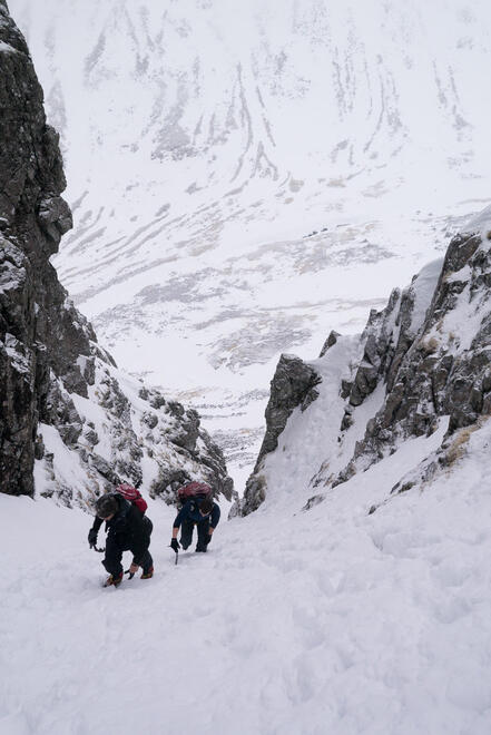 Ascending to Douglas Gap