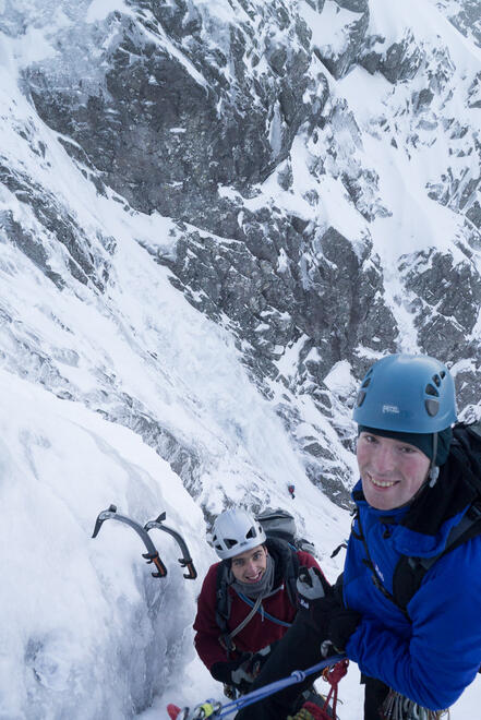 Me and Nick at the first belay