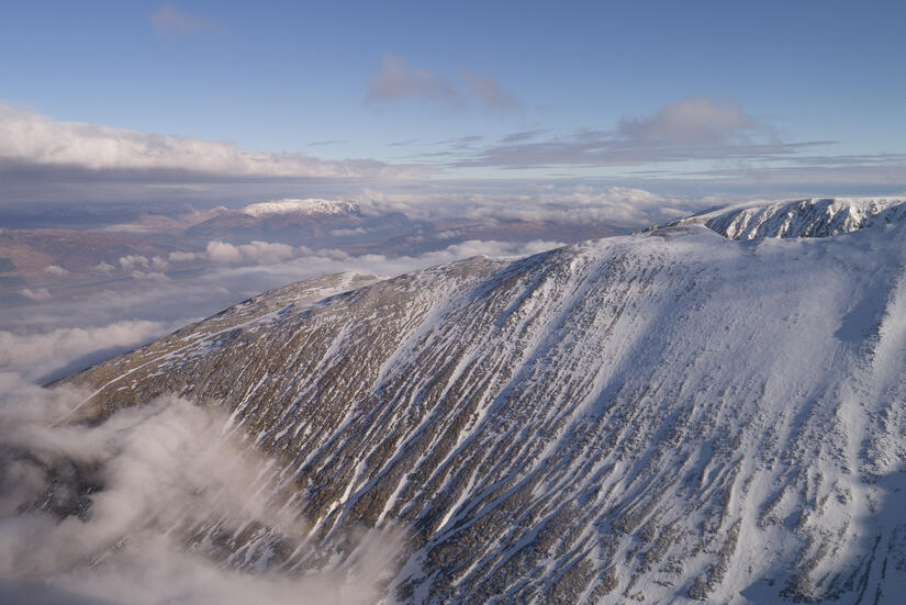 The view from the start of the Eastern Traverse