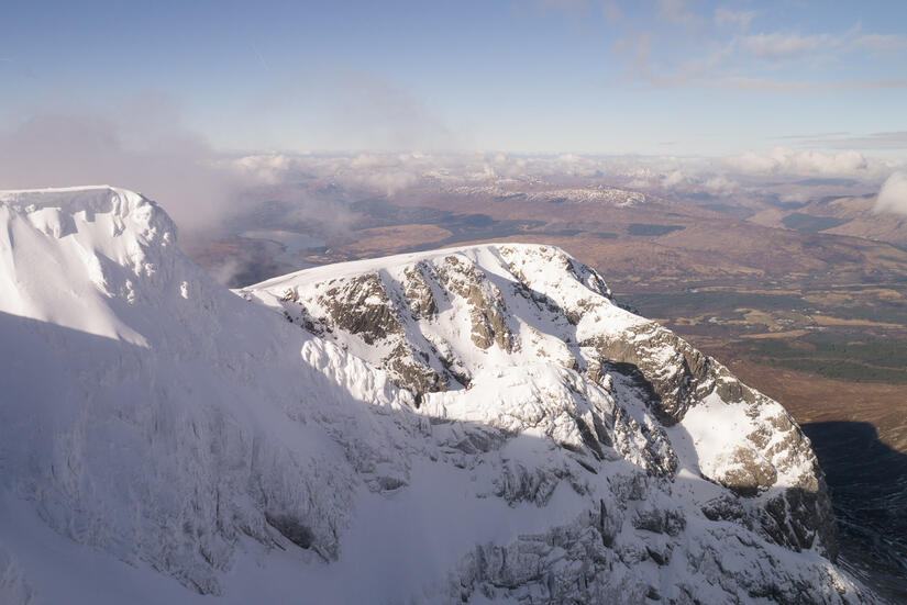 Tower ridge in the sun