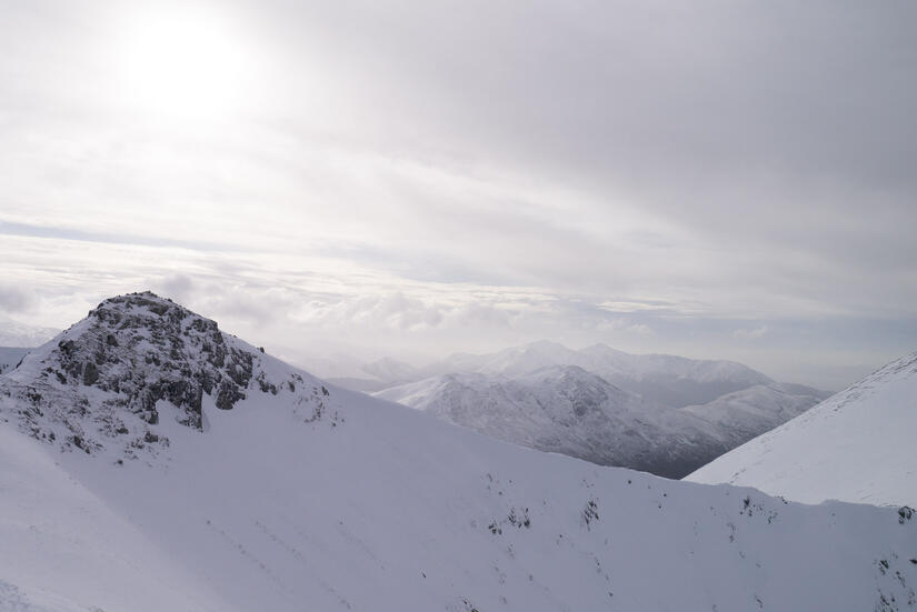 View from the top of the ridge