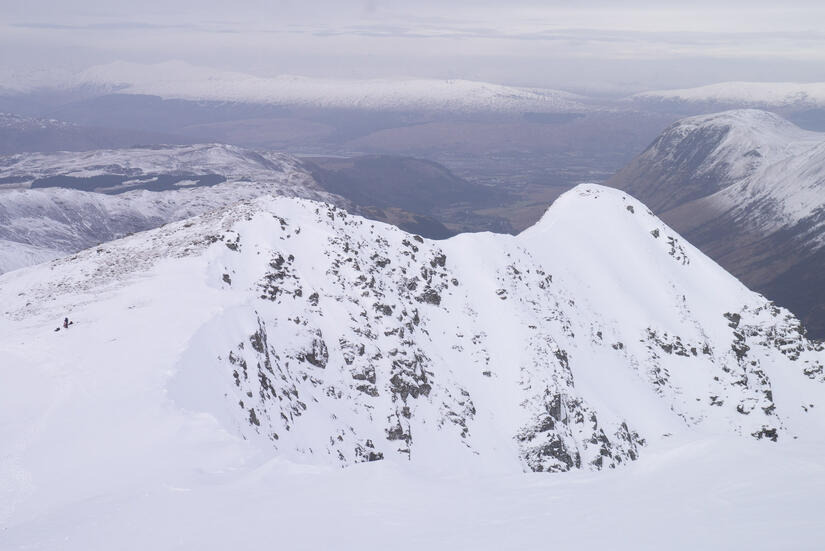 View of the North & North East ridge from the descent off Stob B