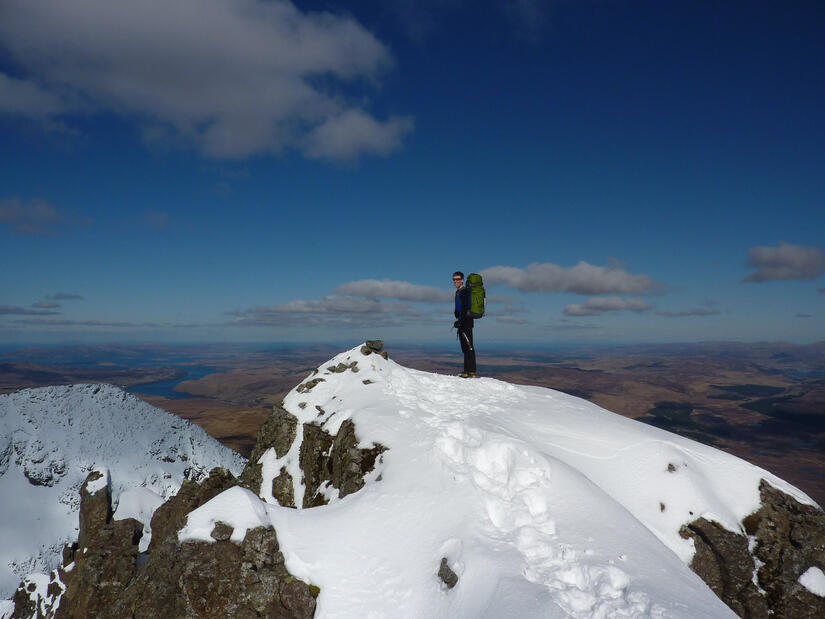 Me at the start of the ridge