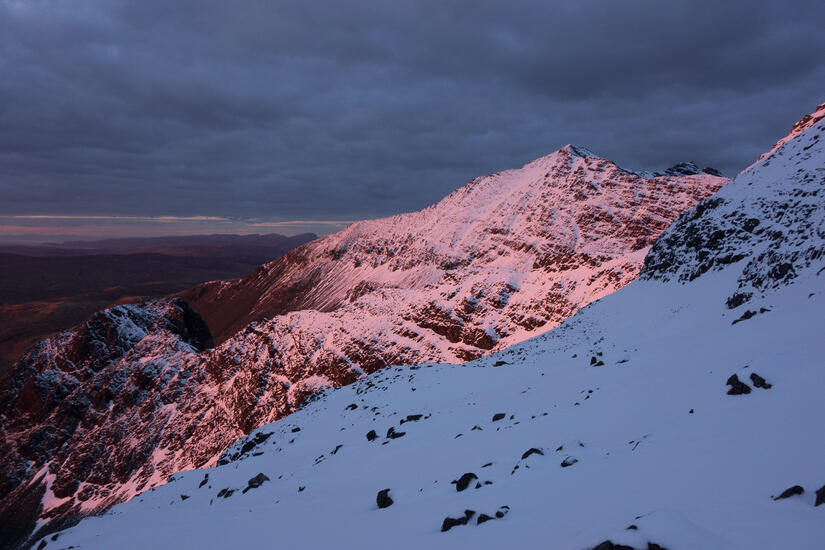 Bruach na Frithe in lovely evening light