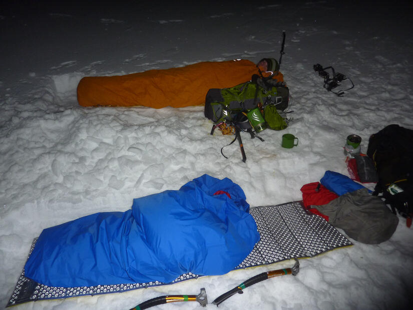 First bivi spot at Bealach na Glaic Moire