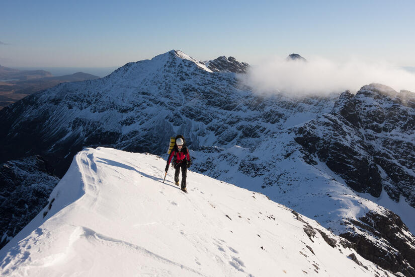 Approaching the first top of the second day