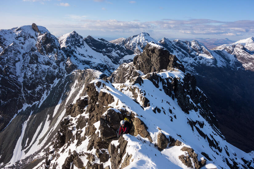 Climbing Sgurr Thearlaich