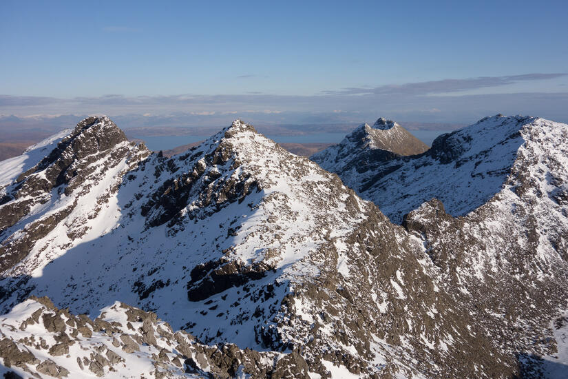 View from the summit of Sgurr Alasdair