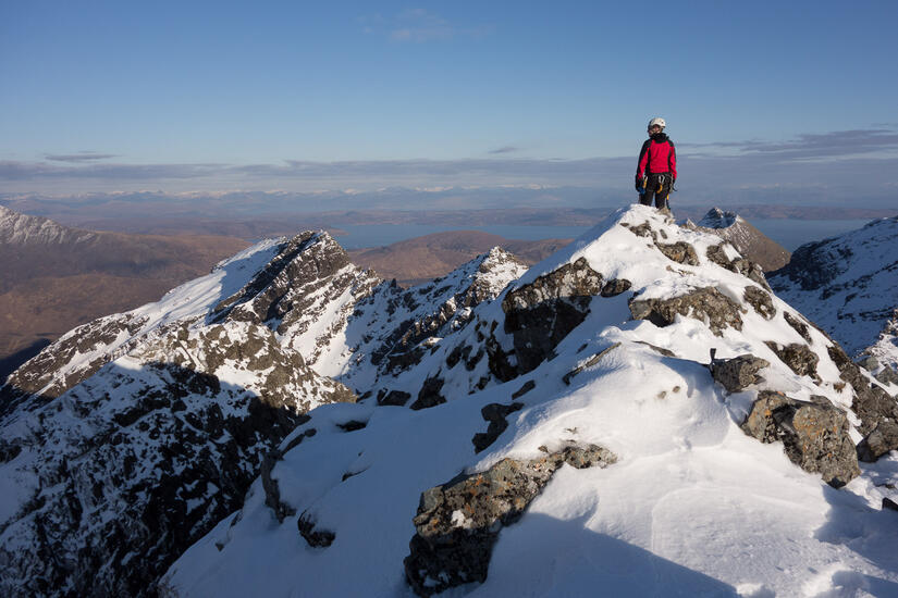 On the summit of Sgurr Alasdair