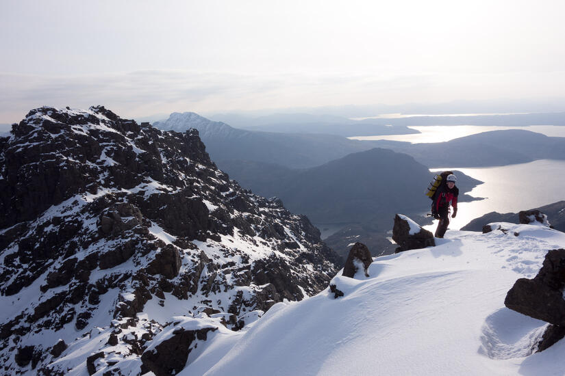 Walking up to Sgurr Dubh an Da Bheinn