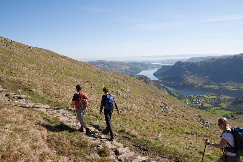 Walking up Mires Beck