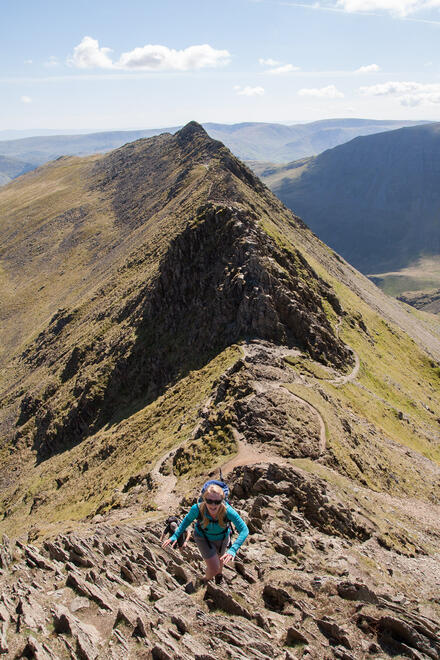 On the final slopes of Striding Edge