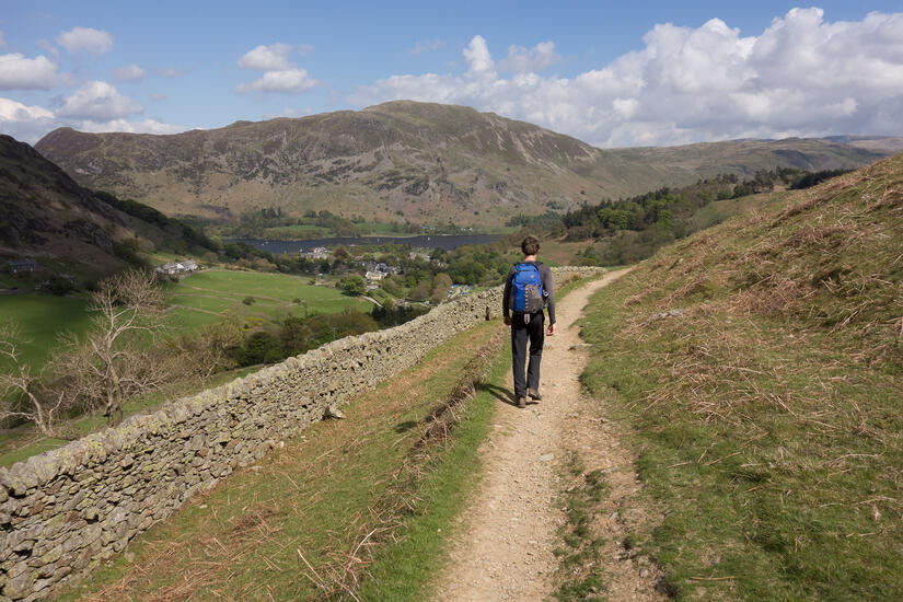 Walking back to the campsite