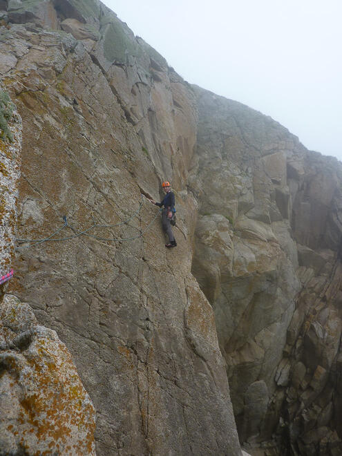 Me on P2 of Horseman's Route (© R Nicholson)