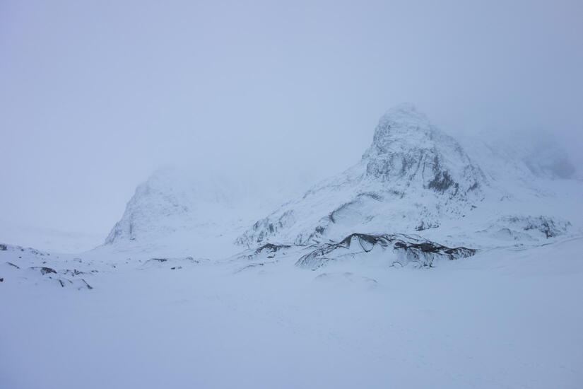 The view from the CIC hut