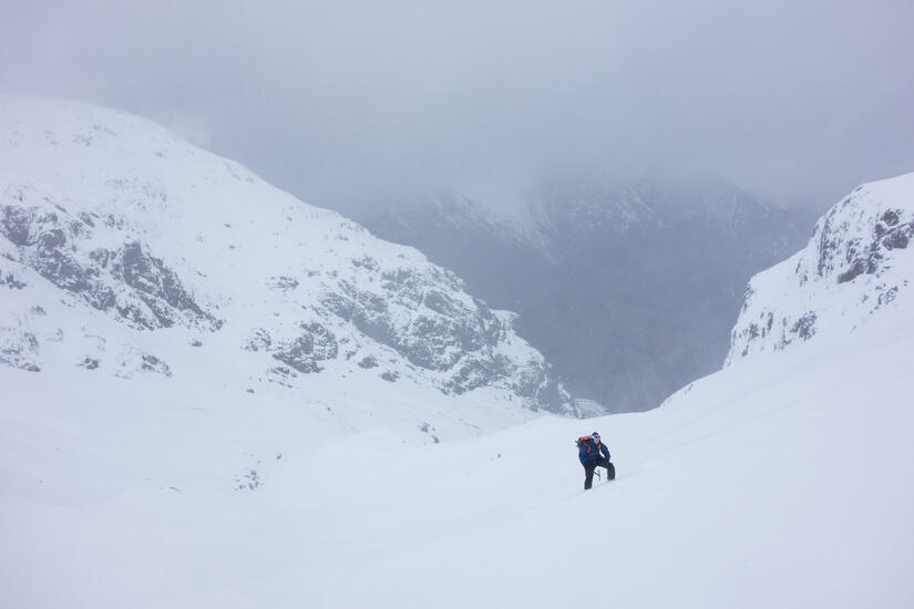 Just below Coire nan Lochan