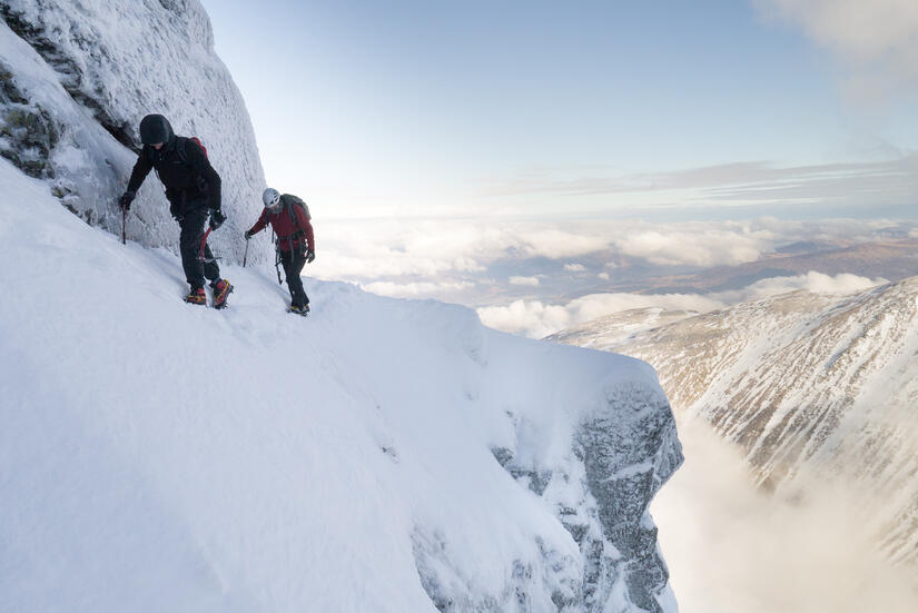 Soloing Eastern Traverse on Tower Ridge