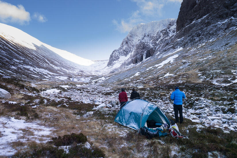 Our "Campsite" below Ben Nevis