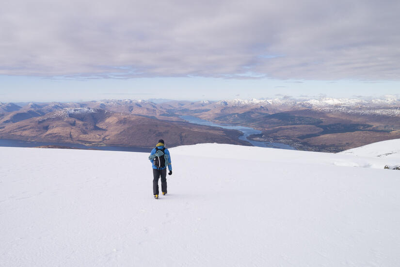 Walking off Ben Nevis