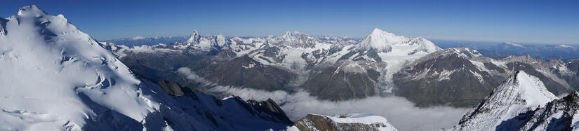 Summit Panorama from the Nadelhorn