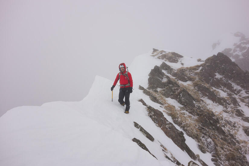 Some large cornices on the Forcan Ridge