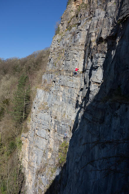 A team on Left Hand Route