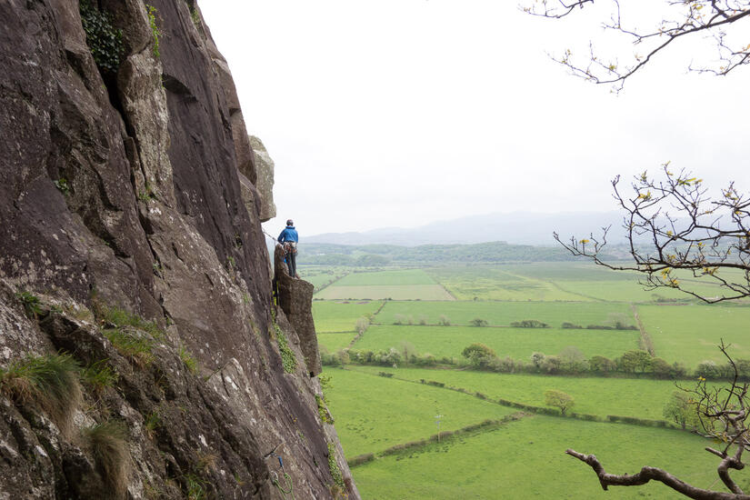 View from the belay