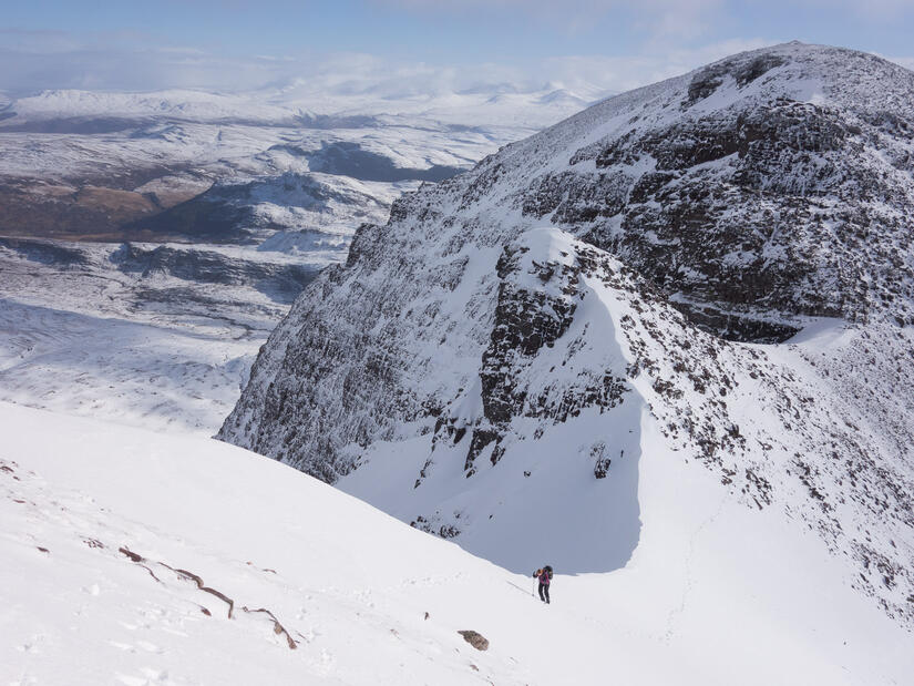 Stunning views and snow ridge